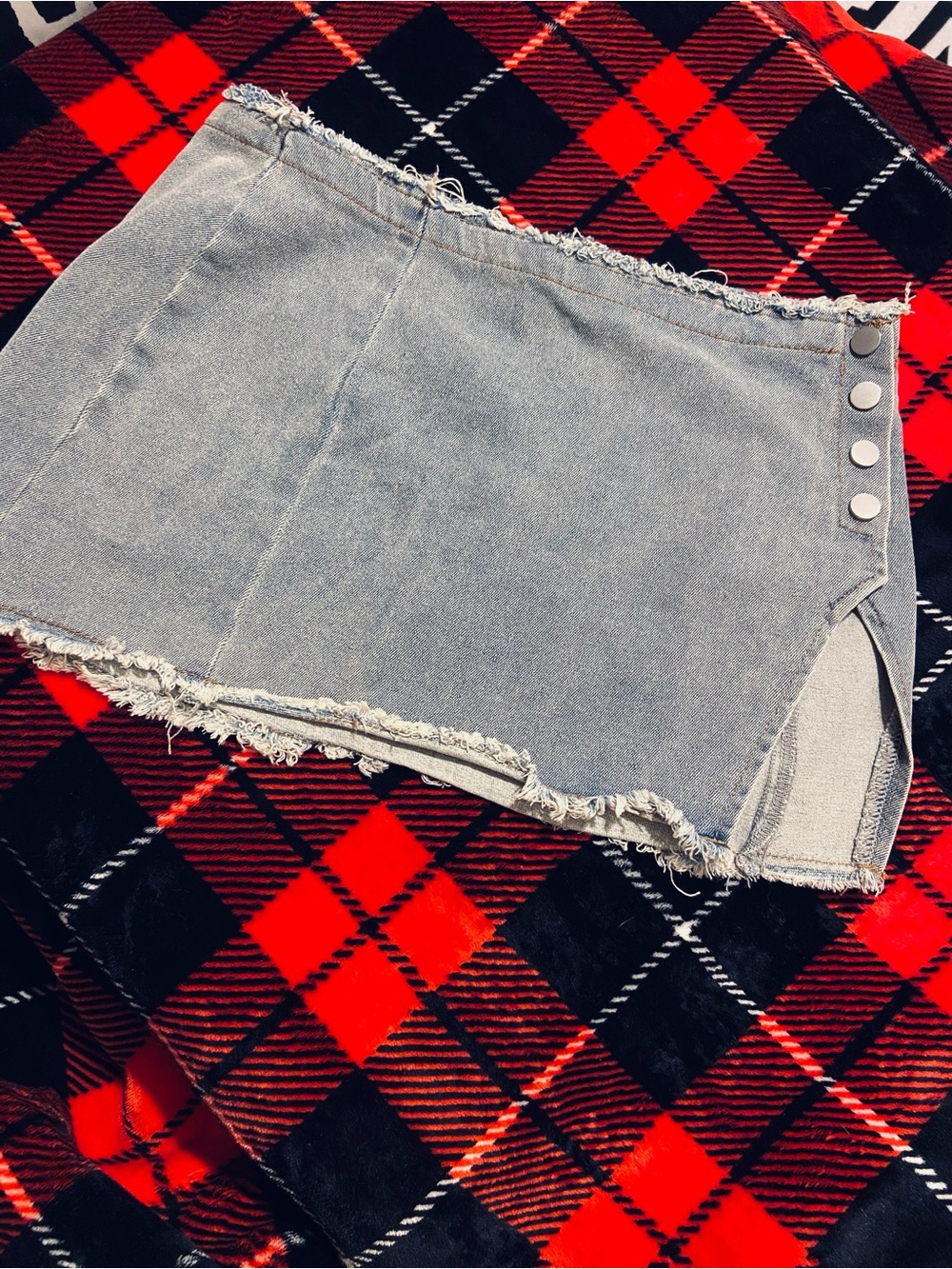 brand new jean mini skirt